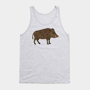 Brown Boar Tank Top